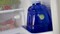 1 Gallon Square Bottle with Cap and Handle - 128 Ounces (Blue)